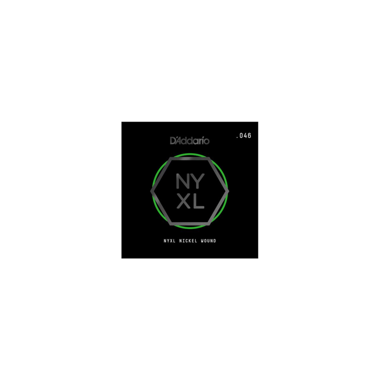 NYNW017 Einzelne mit vernickeltem Draht umsponnene Saite für E-Gitarre, .017