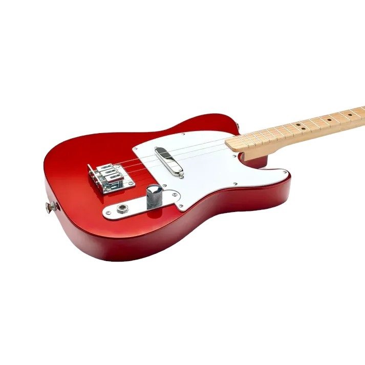 Pro Electric Fender Telecaster Red, 3-String E-Gitarr