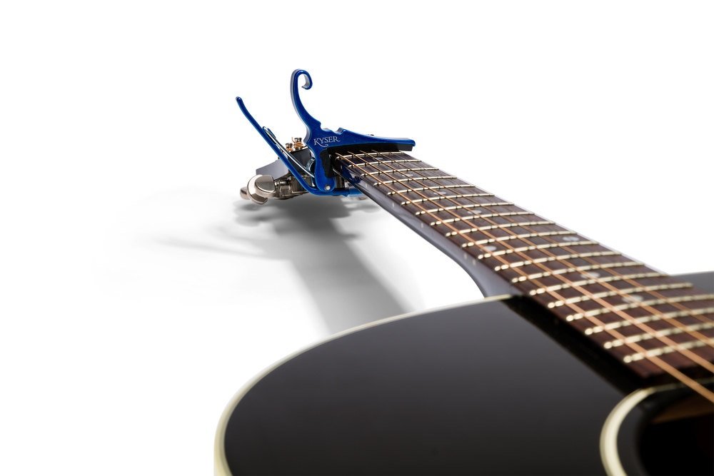 KG6U Quick-Change Acoustic Capo - Blau