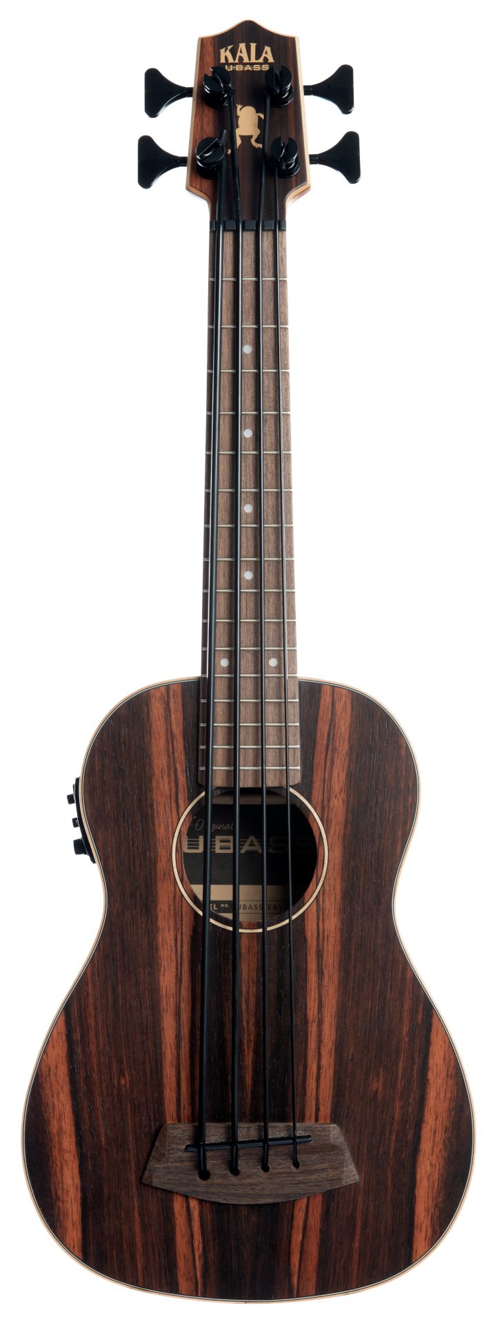 U-Bass Striped Ebony, Fretted, with Deluxe Bag