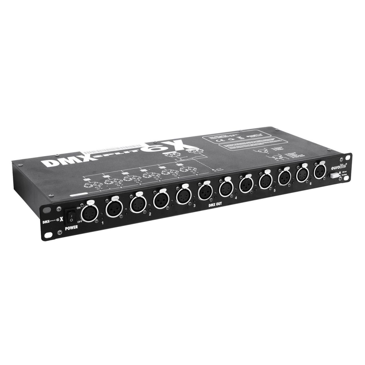 EUROLITE Split 6X - DMX Splitter 6-fach