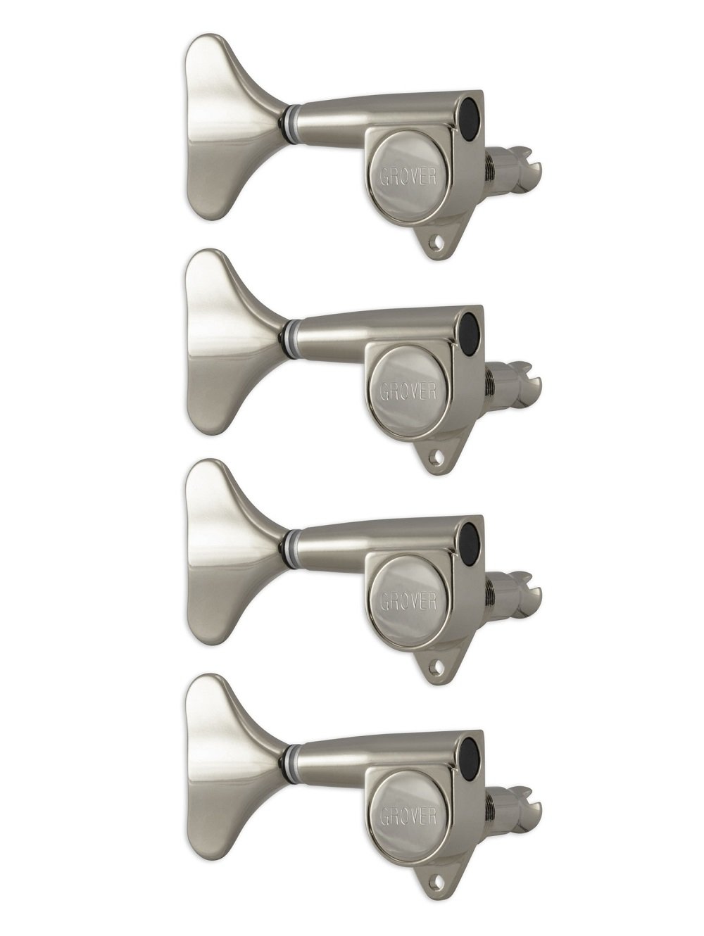 144NL4 Mini Bass Machines - Bass Machine Heads, 4-in-Line, Lefthand, Treble Side (Right) - Nickel
