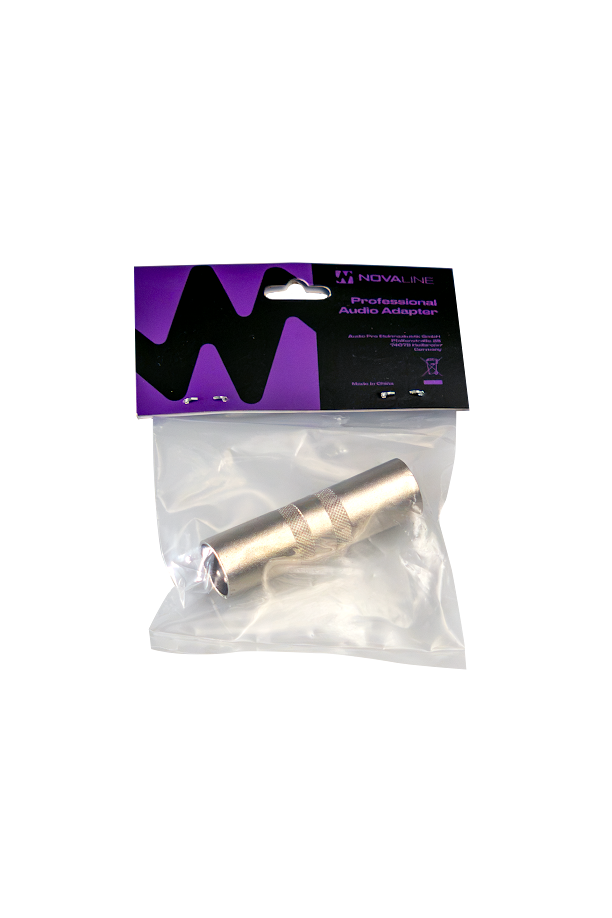 Audioadapter, Metallstecker, Silberfarben, Zylinderform