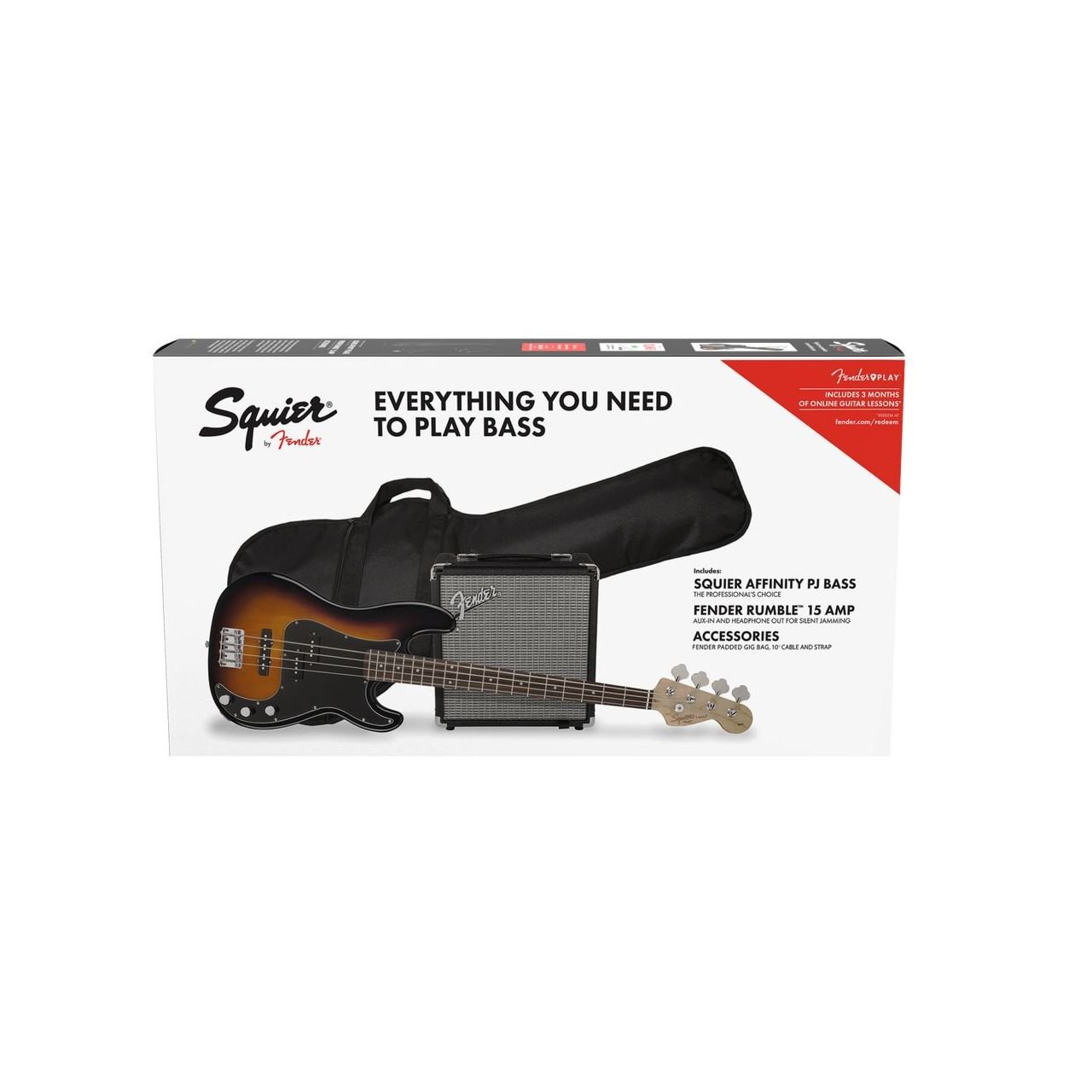 Affinity Series Precision Bass PJ Pack Brown Sunburst (UK VERSION)