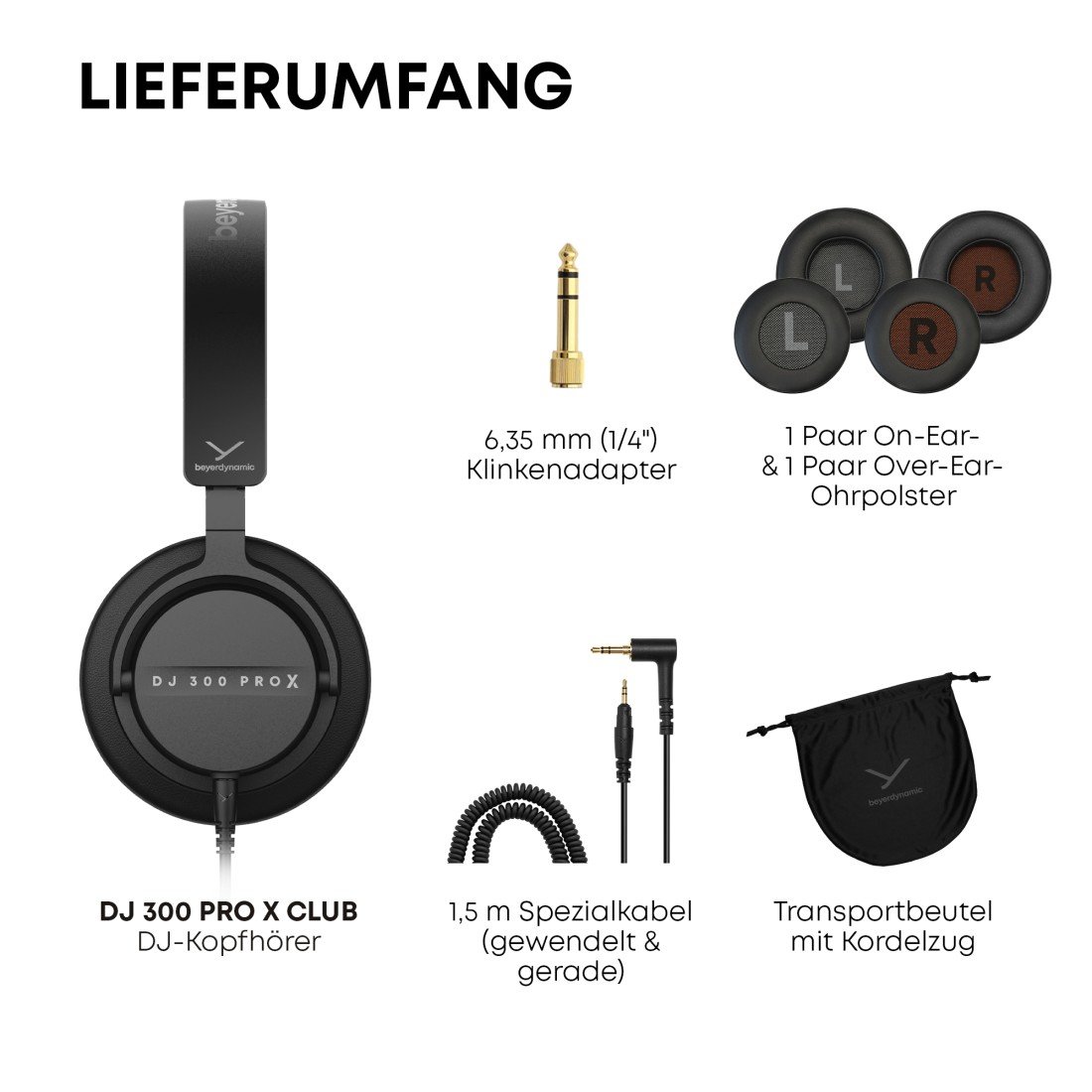 DJ 300 PRO X - Modular 2-in-1 DJ Headphones