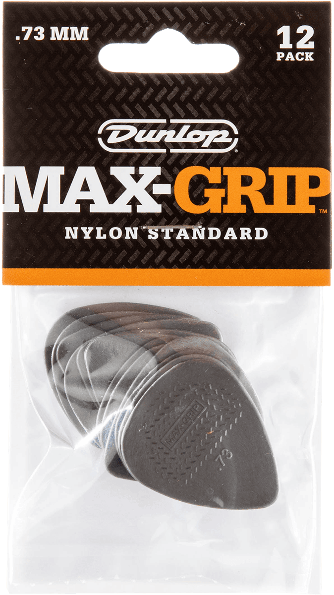 Nylon Max Grip Standard 0.73mm Picks Player's Pack light grey