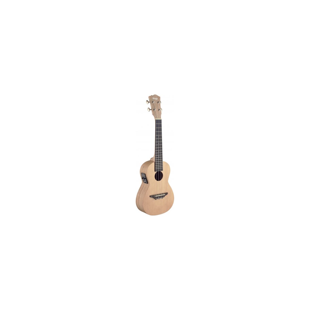 Stagg UCX-SPA-SE Elektro-Akustik Konzert-Ukulele mit massiver Fichtendecke