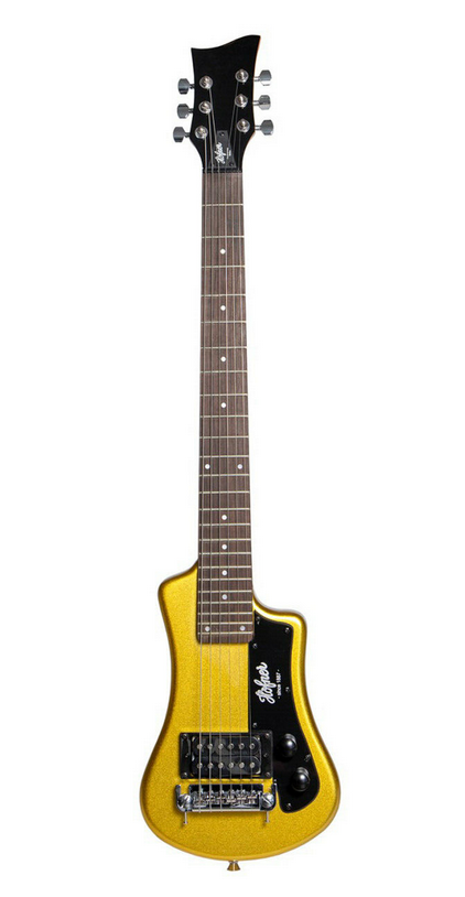 Shorty Electric Guitar incl. Bag, Gold Top