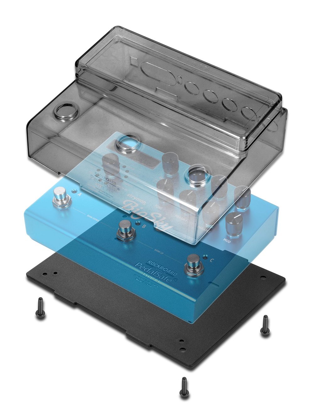 PedalSafe Type J1.2 - Protective Cover and Universal Mounting Plate
