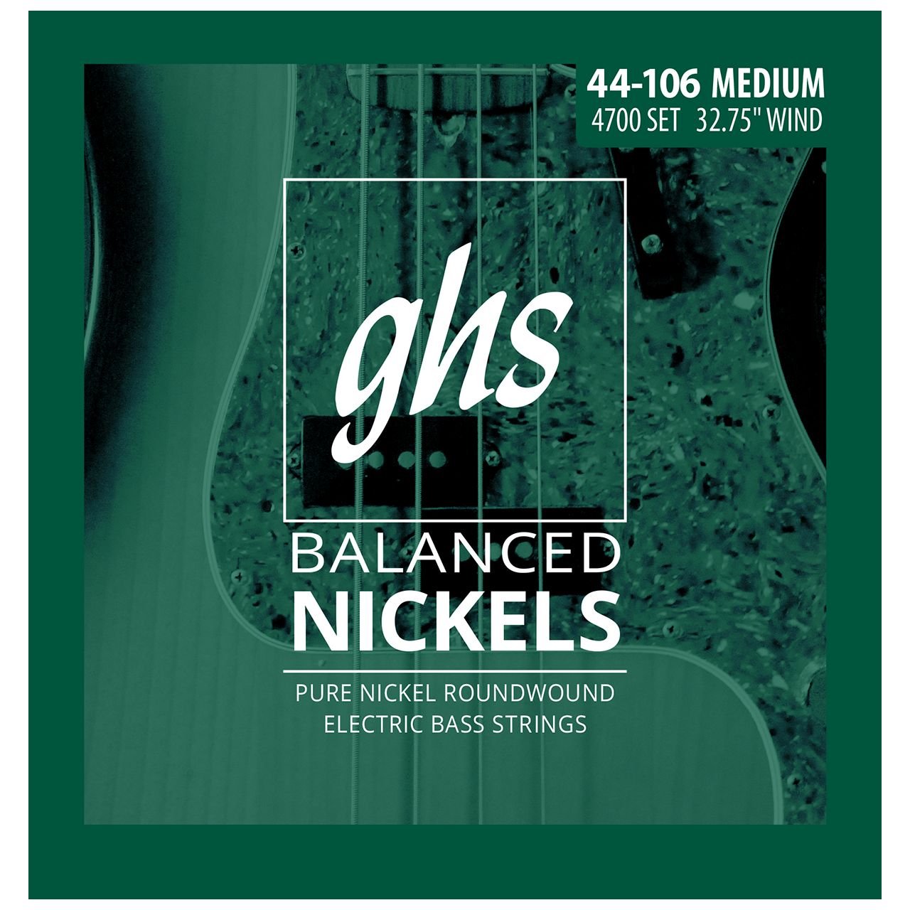 Balanced Nickels - Bass String Set, 4-String, Medium, .044-.106, Short Scale