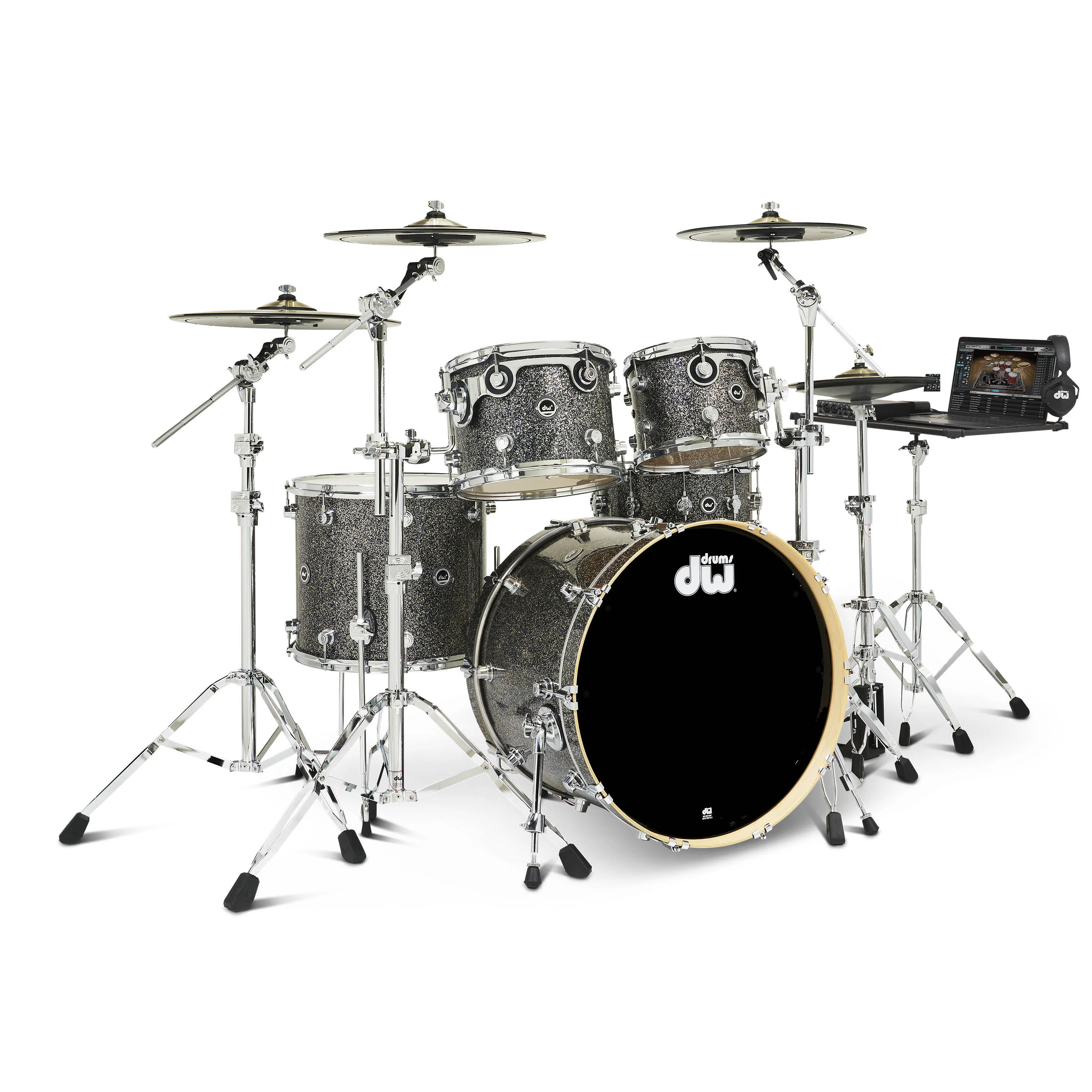 Black Galaxy | 5-tlg Drum Kit Set mit 4 Becken