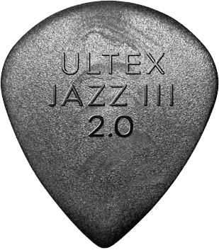 Ultex Jazz III 2.0 Picks, Player's Pack, 6 pcs., black, 2.00 mm