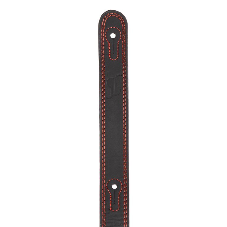 Gitarrengurt Leder Red