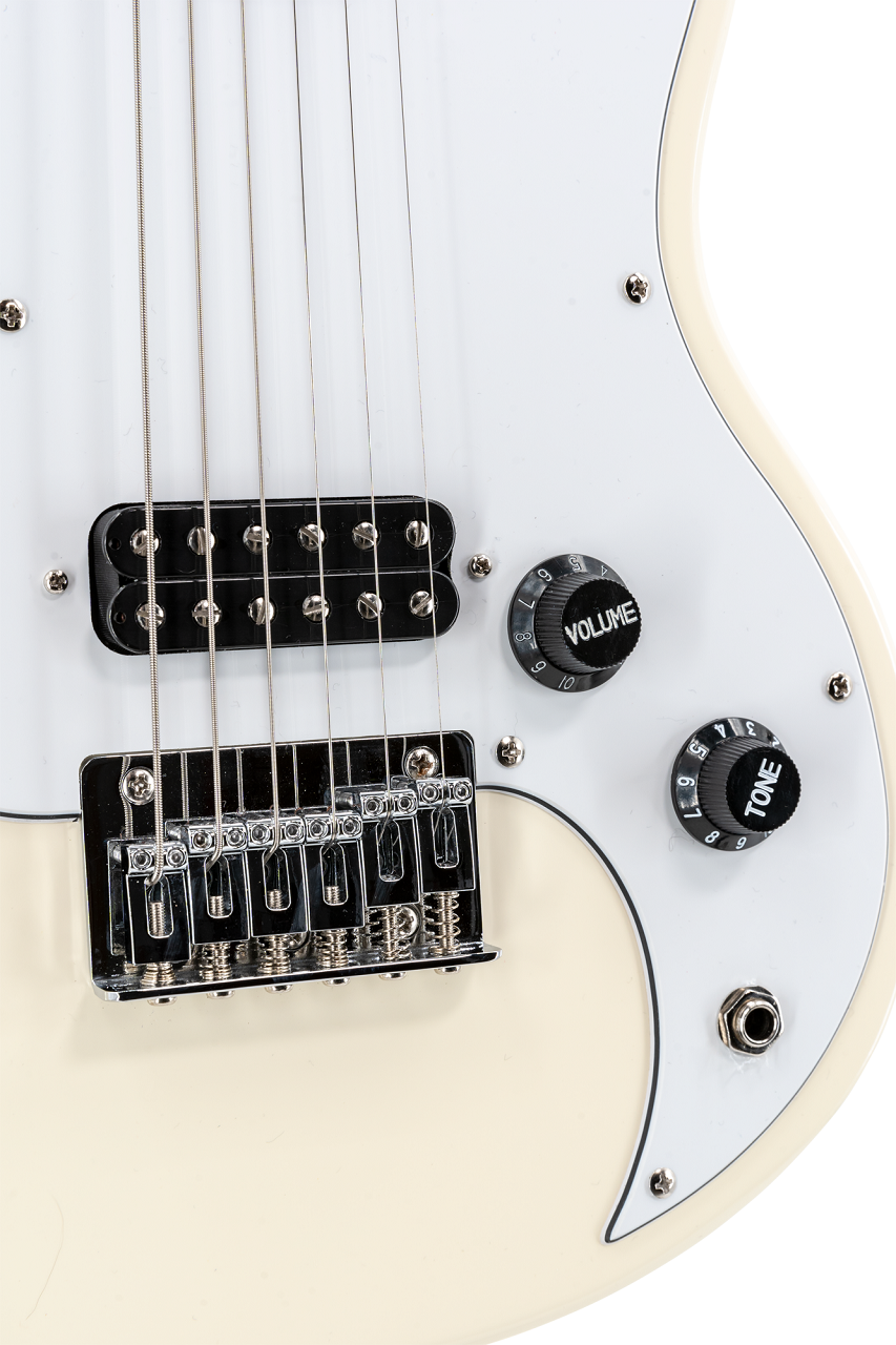 VXSDC1 E-Gitarre Mini Weiß inkl. Gigbag