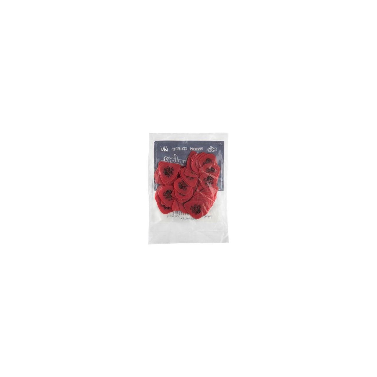 Tortex Standard Players Picks, 72 Stück, rot / 0,50