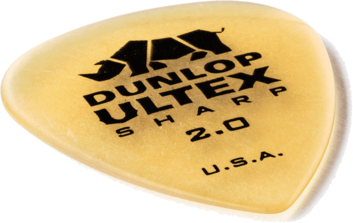 Ultex Sharp Picks, Player's Pack, 6 pcs., amber, 2.00 mm