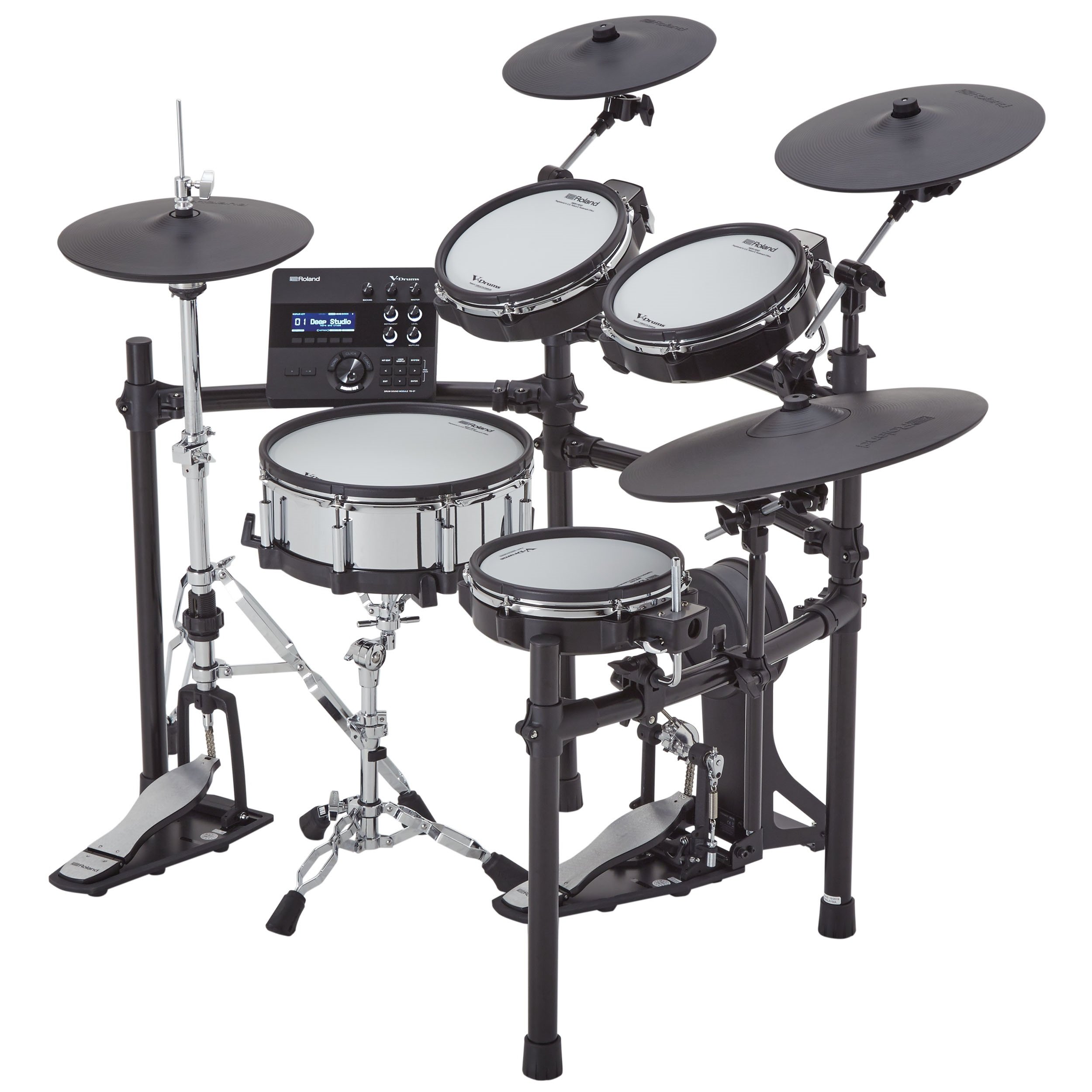 Roland TD-27KV2 V-Drums Kit – Gesamtansicht mit Mesh-Head-Pads und digitalen Becken