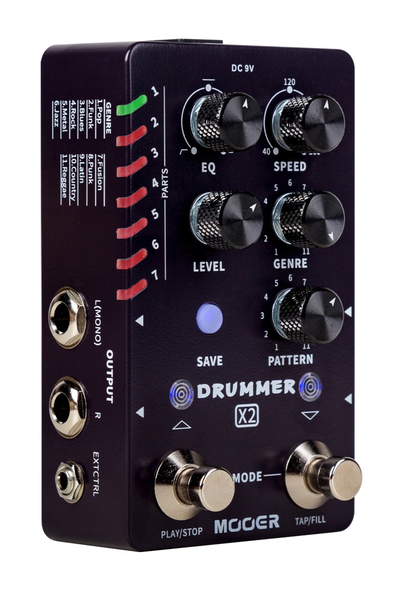 Drummer X2 Stereo Drum Machine Pedal