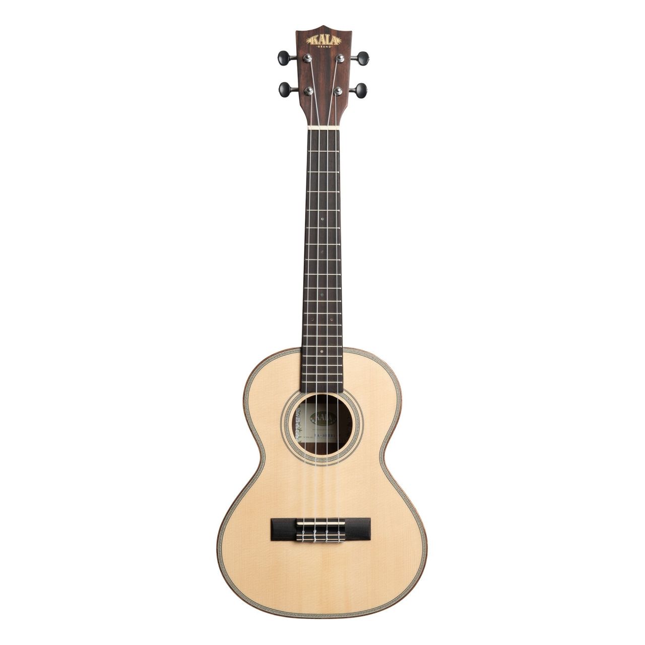 KA-SSEBY-T - Solid Spruce Top Ebony Tenor Ukulele, with Bag (UB-T) 