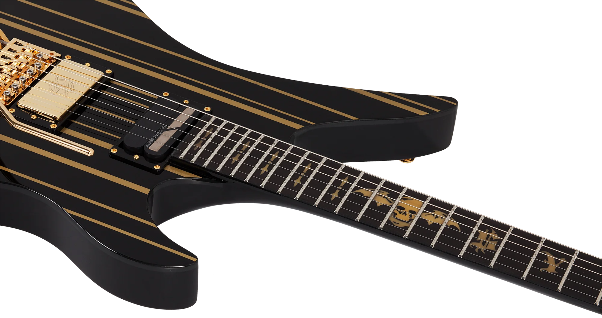 Synyster Gates Custom S Black/Gold Stripes E-Gitarre