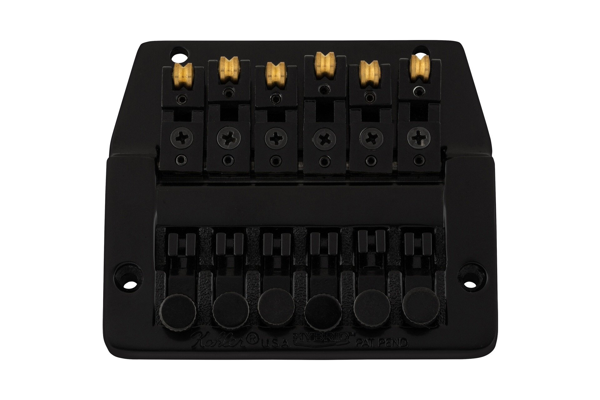 7330 - Hybrid Fixed Bridge (Fine Tuning, Brass Saddles) - Black