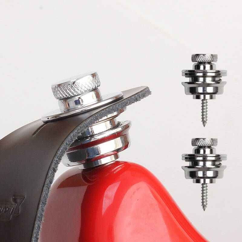 AS-032 Guitar Strap Locks Silver