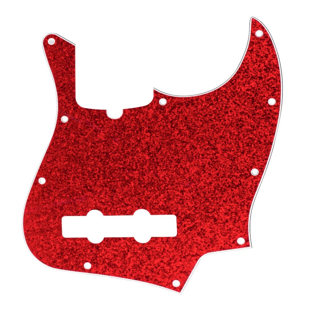 J-Bass Pickguard (DPP JB RDS), Red Sparkle