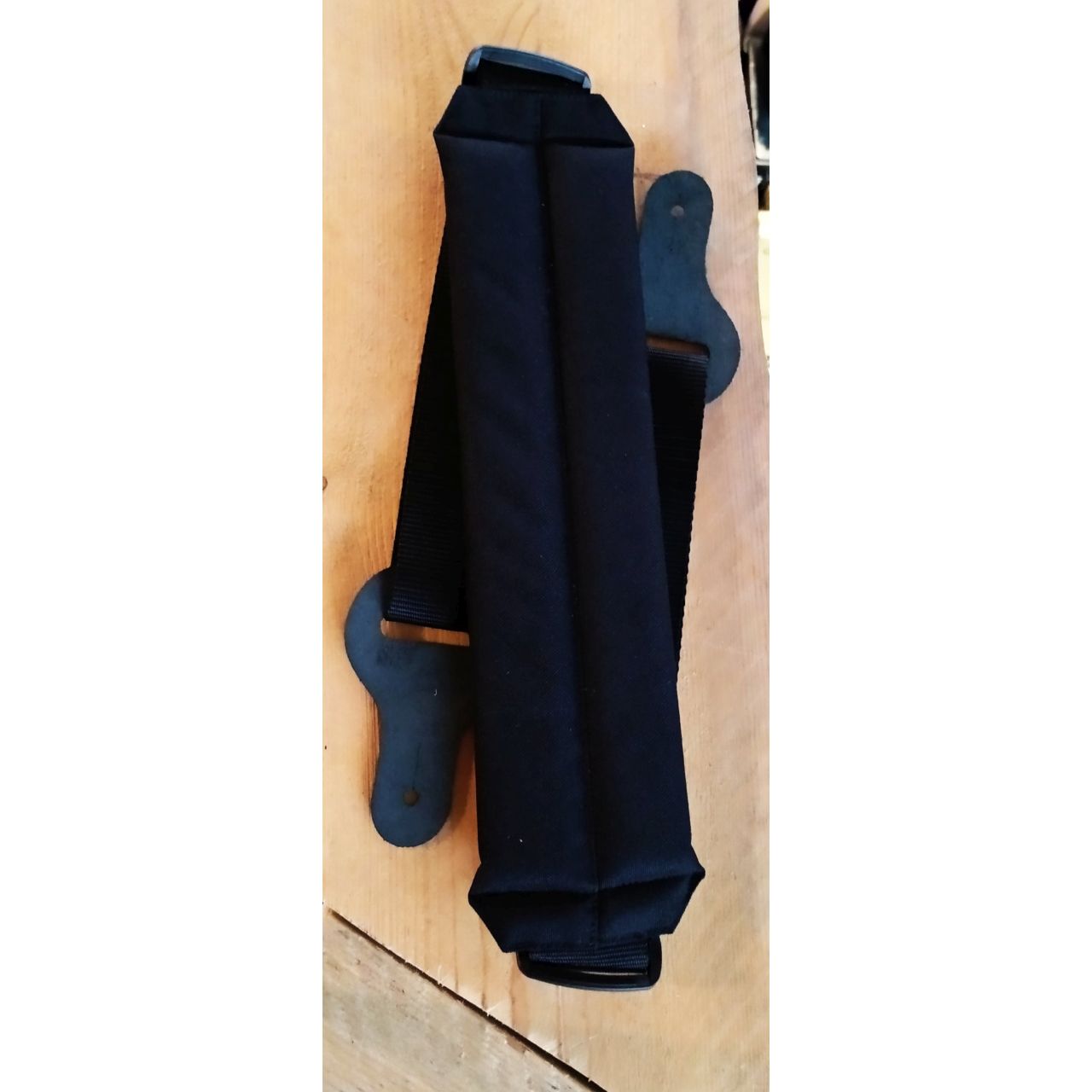 Nylon Gurt mit Polsterung Schwarz (breit)