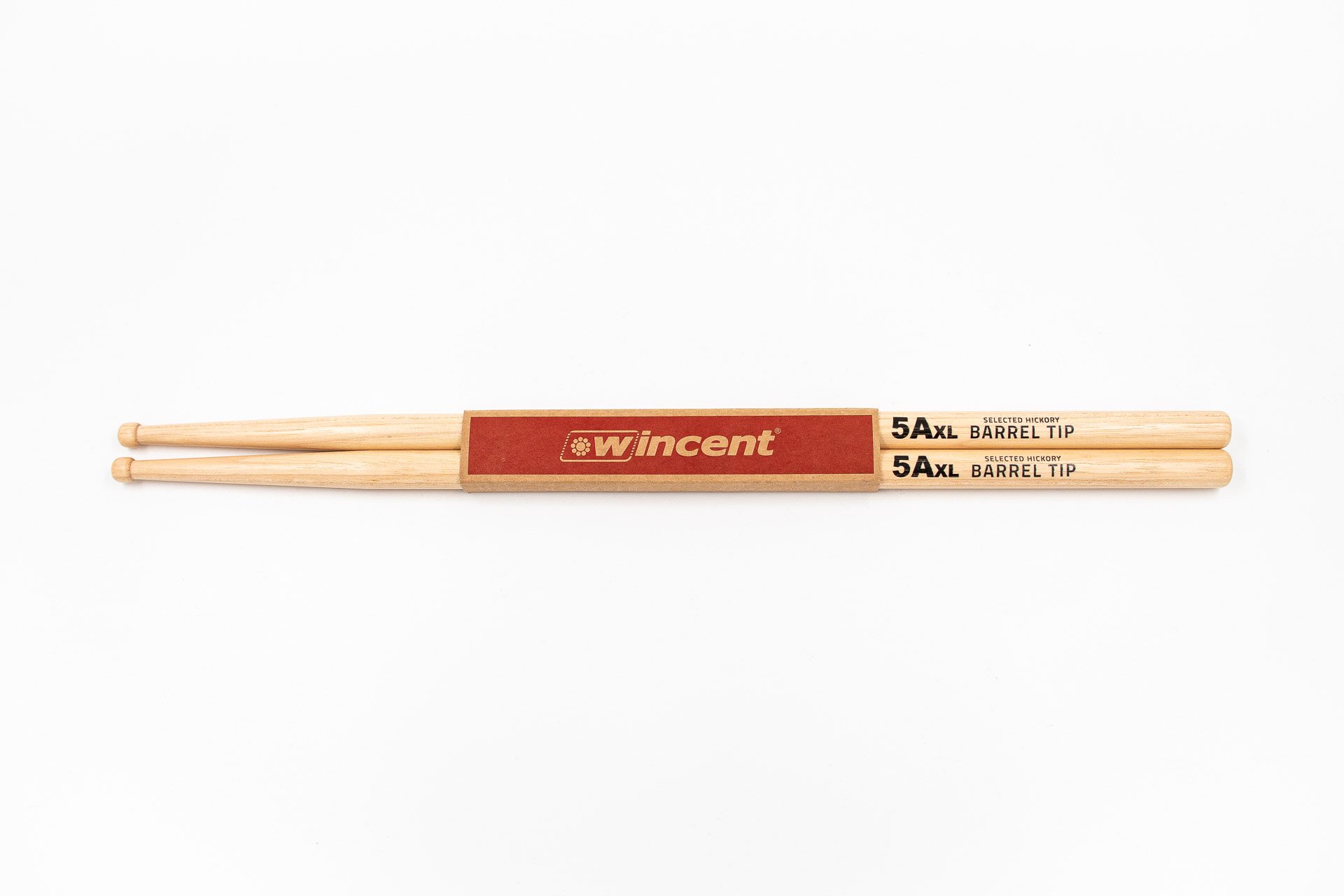 Hickory-Drumsticks  5A XL Barrel Tip