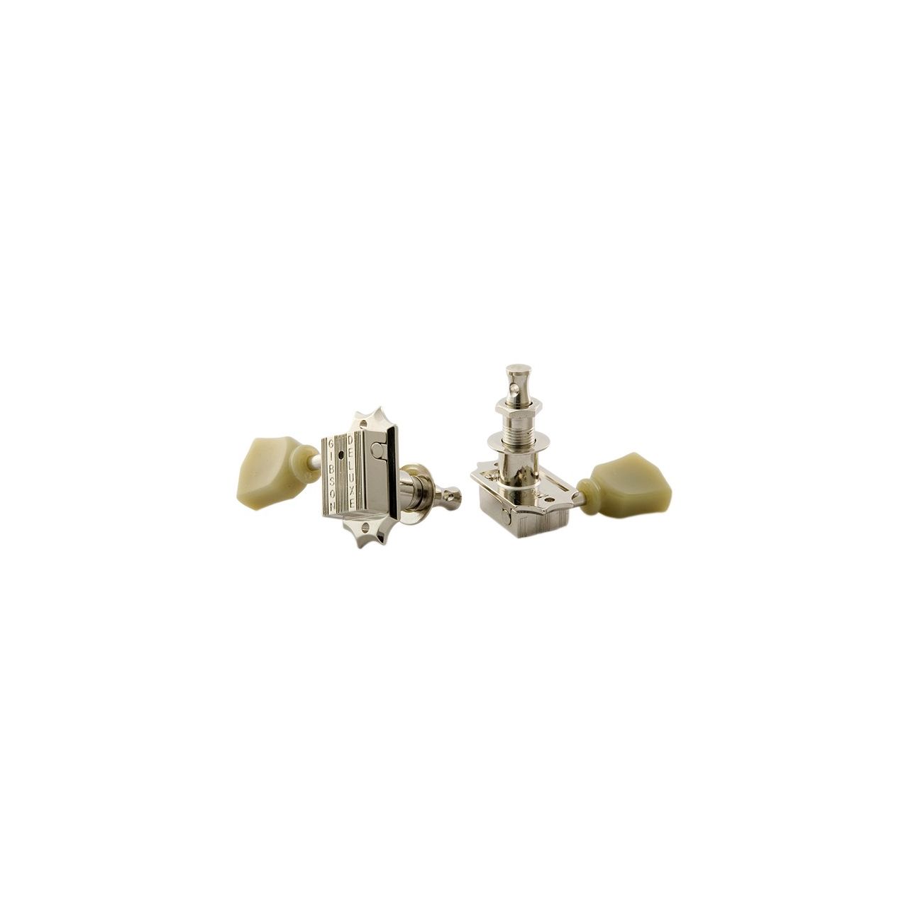 PMMH-010 Vintage Machine Heads Nickel - Perloid Button