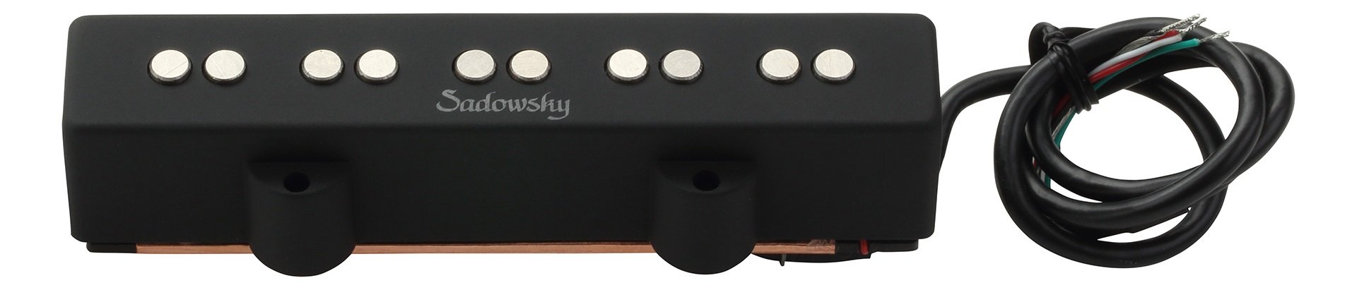 J-Style Bass Pickup, Wide, Noise-Cancelling, Stacked Coil, 5-String - Neck