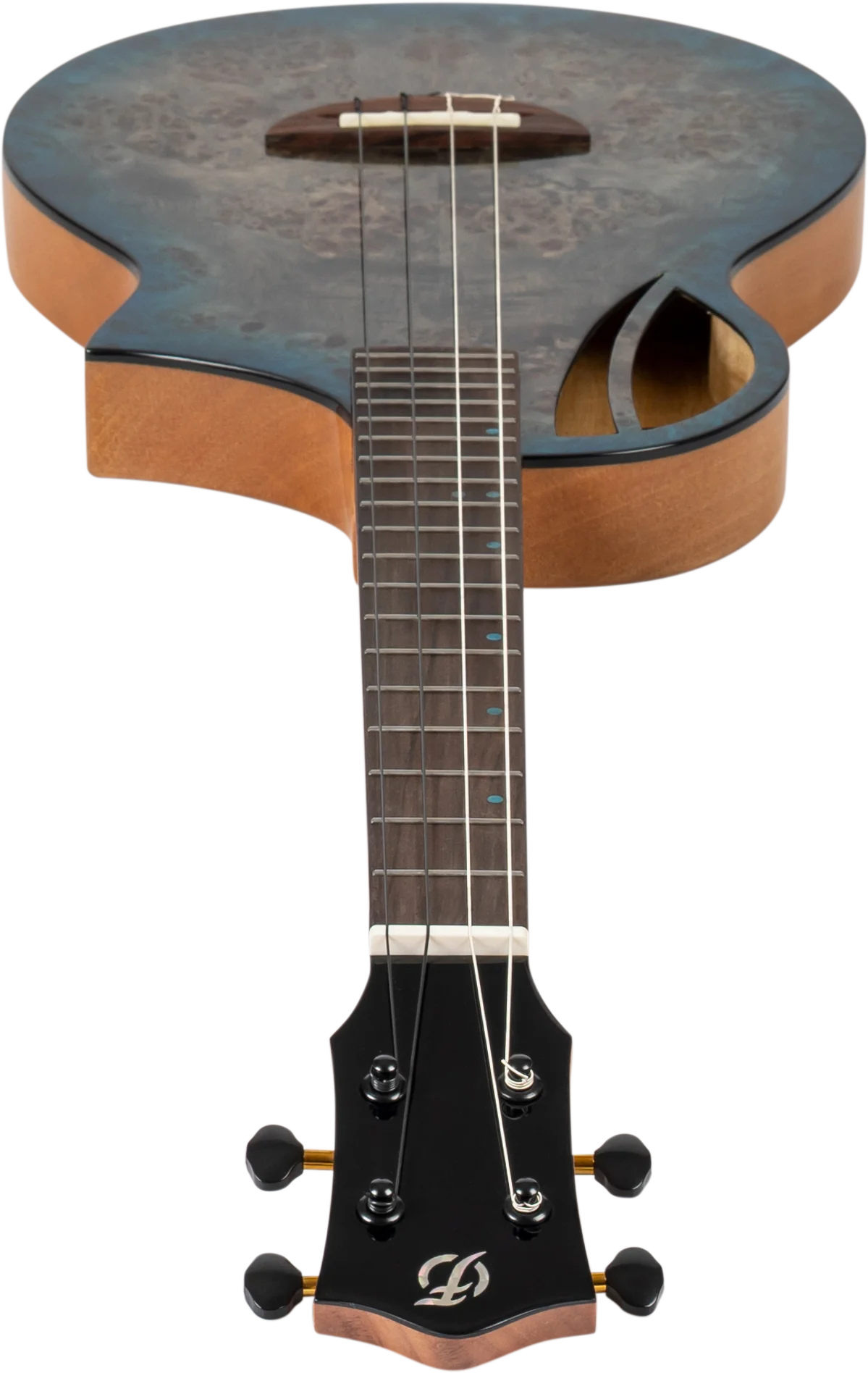 Aviator Galaxy Baritone Ukulele Blue Galaxy Burst CE