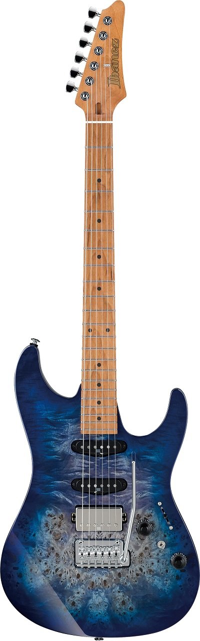 AZ226PB E-Gitarre in Cerulean Blue Burst + Gigbag PGPGB