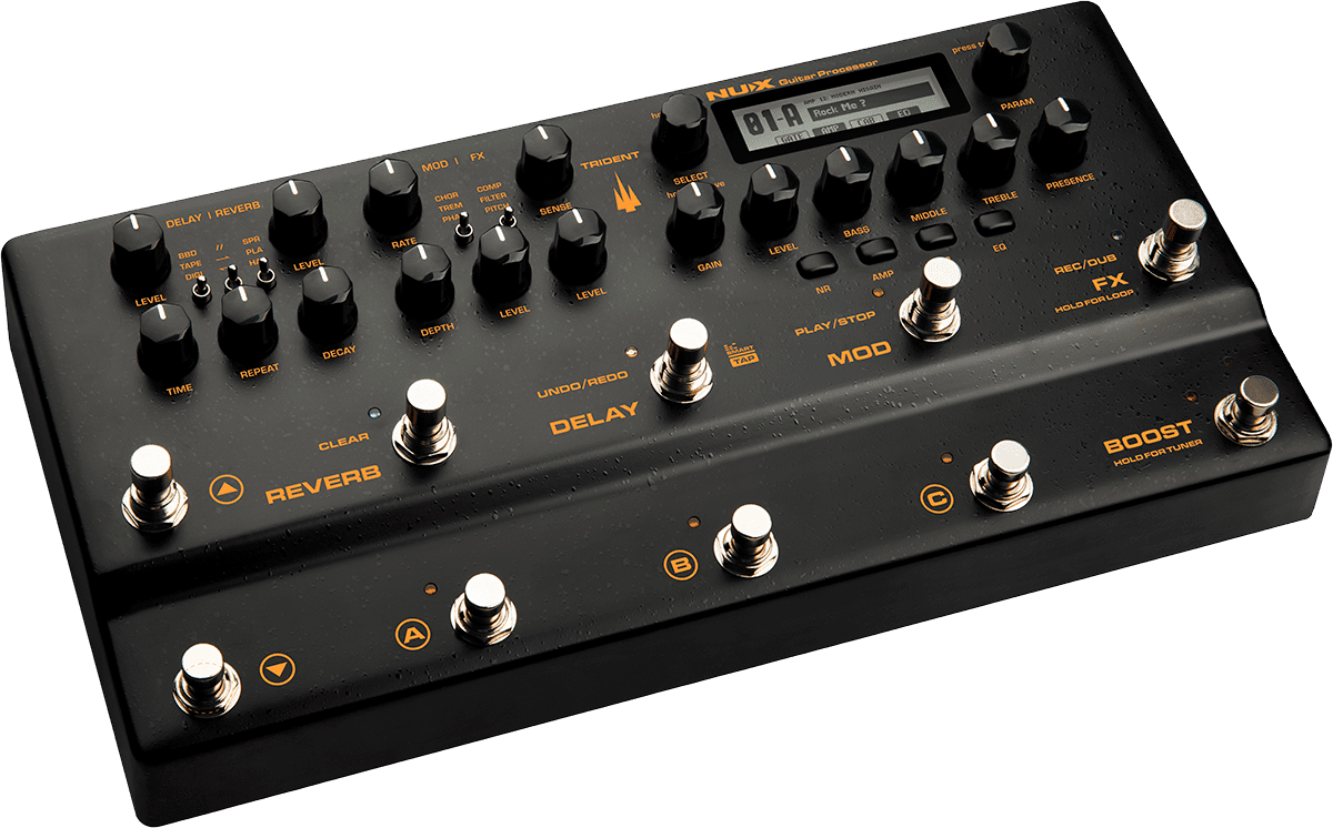 Trident Guitar Processor mit Amp-Modeling