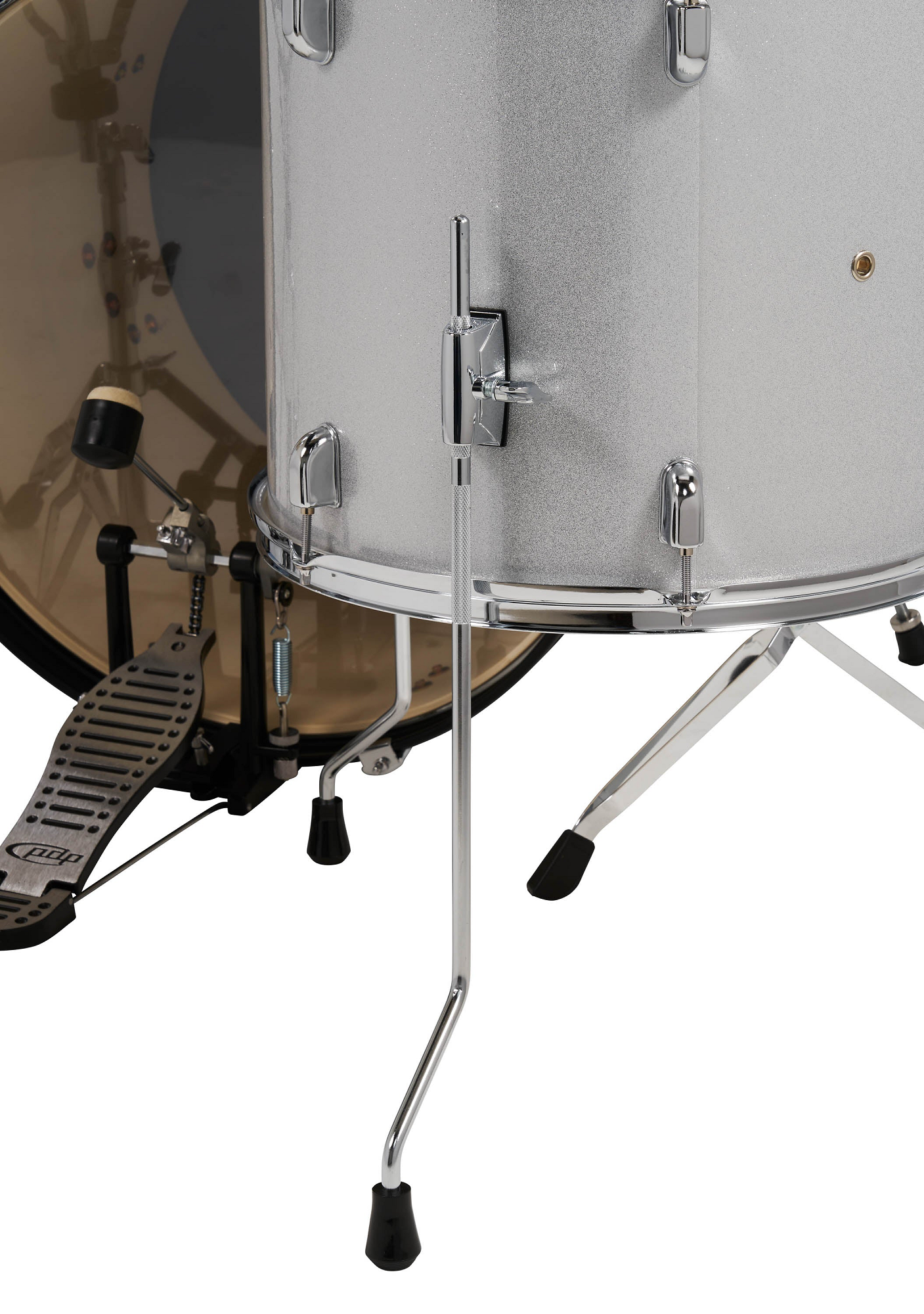  PDP Center Stage Diamond  5-tlg. Drumset White Sparkle