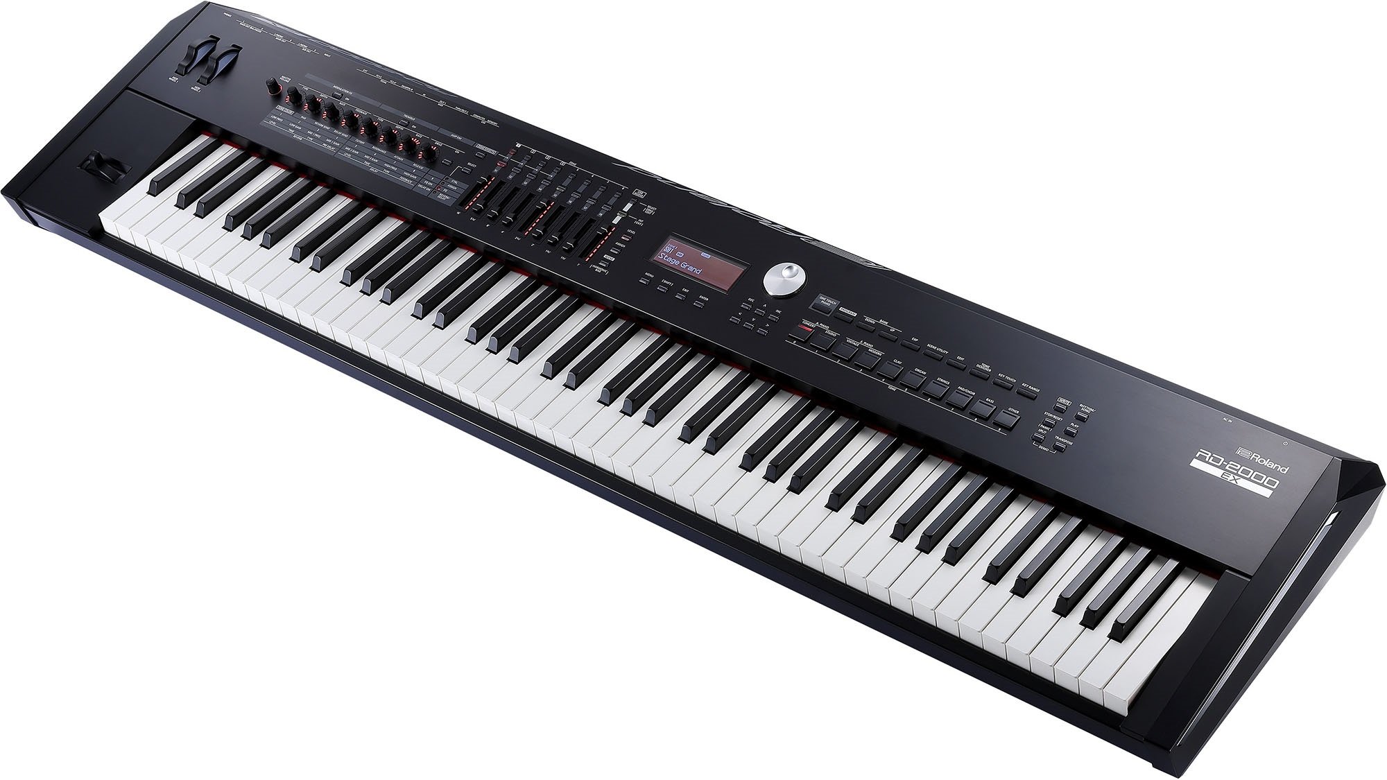 Detailansicht der PHA-50 Tastatur des Roland RD-2000EX mit gewichteten Tasten