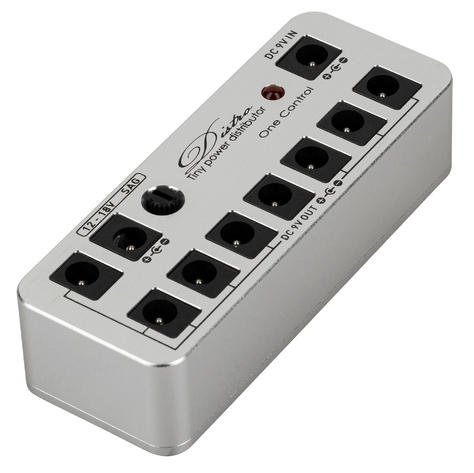 Micro Distro - Tiny Power Distributor, All-In-One-Pack, Shiny Silver