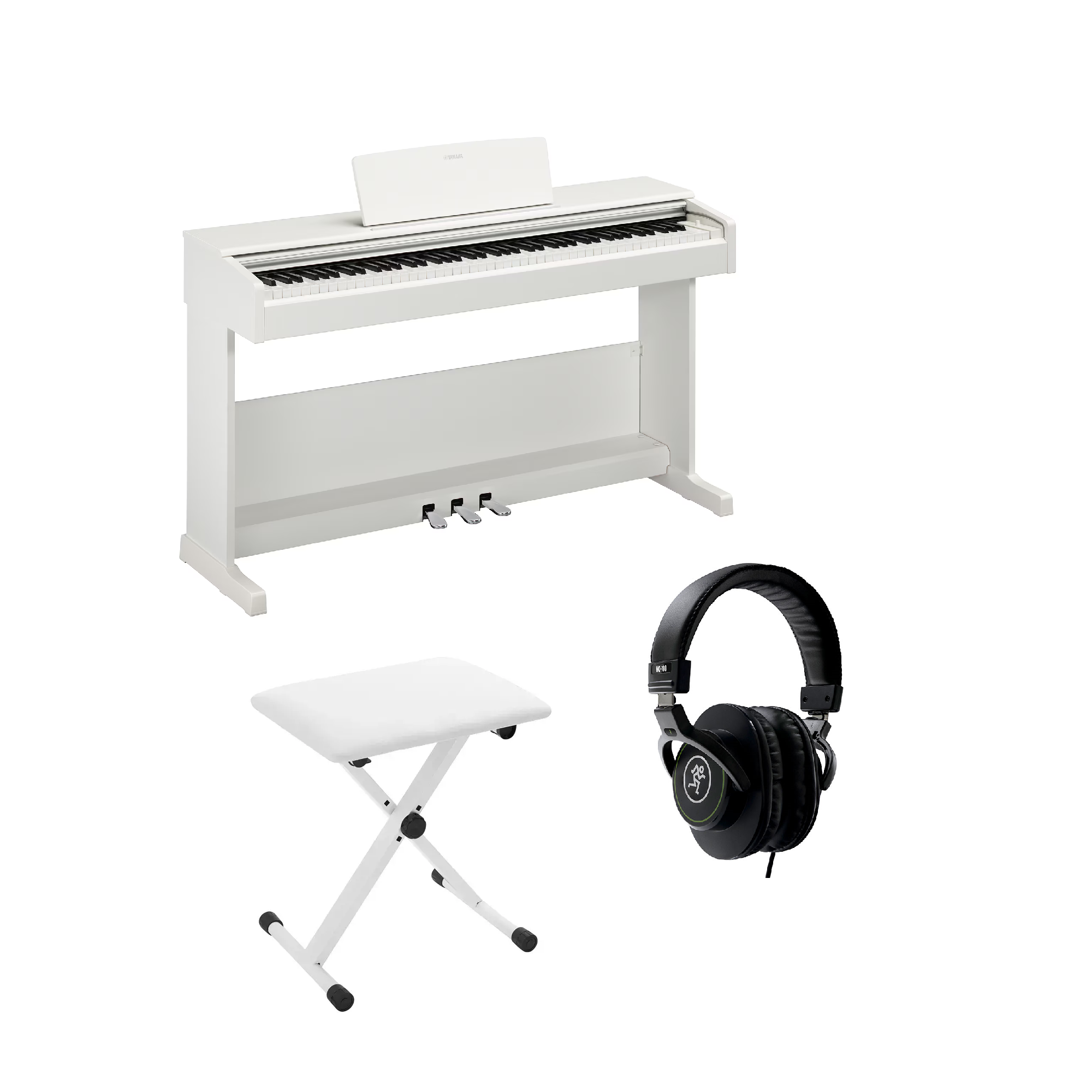 YDP-105 Digitalpiano White Bundle