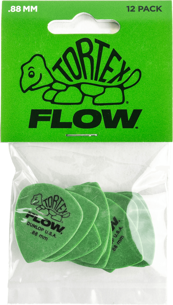 Tortex Flow Standard Picks 0.88 mm 12 pcs. green