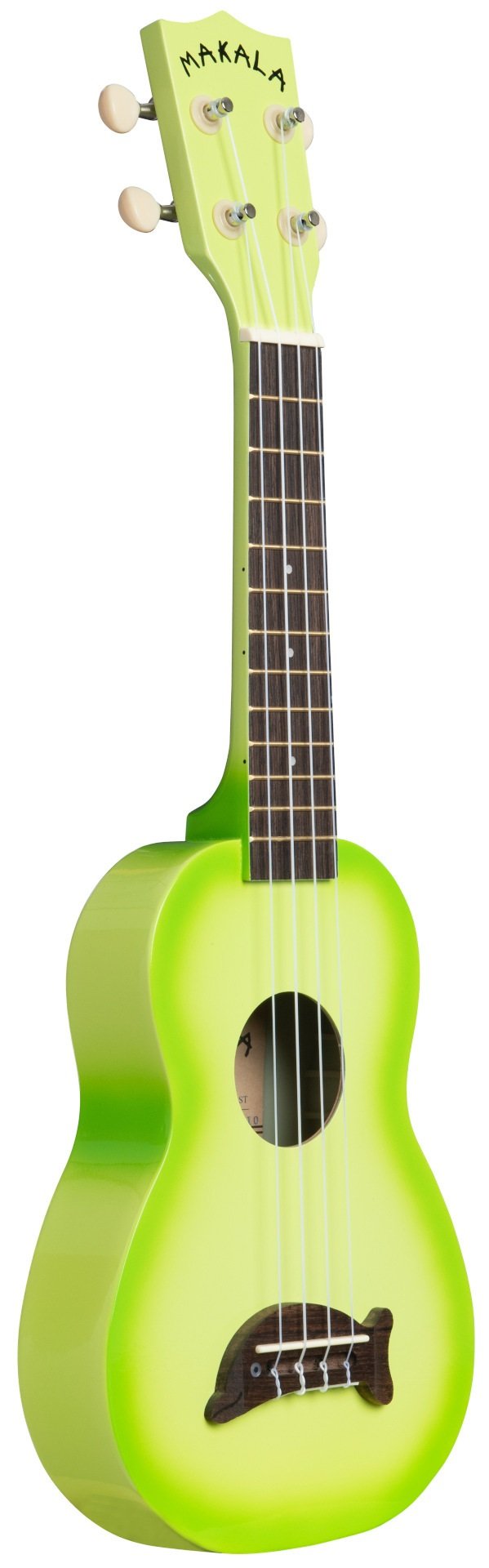 Soprano Dolphin Ukulele Green Apple Burst