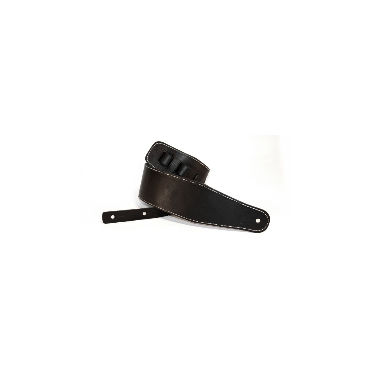 1047 Ledergurt Beaver's Tail Buffalo Black, Made in Germany
