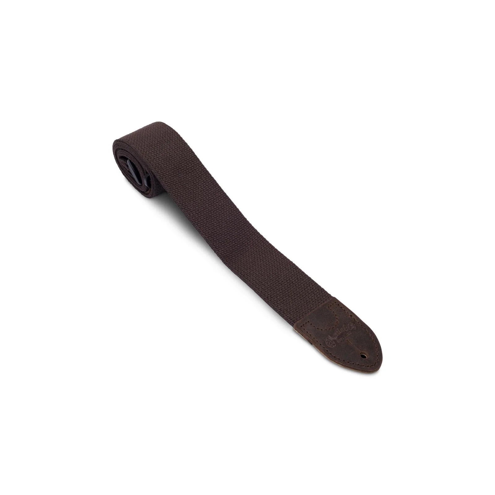 Woven Strap with Leather Ends Brown