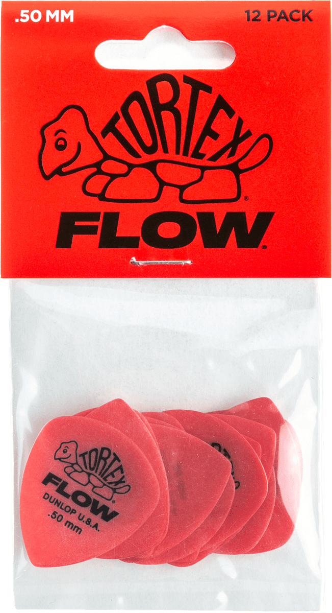 Tortex Flow Standard Picks, Player's Pack, 12 pcs., red, 0.50 mm 