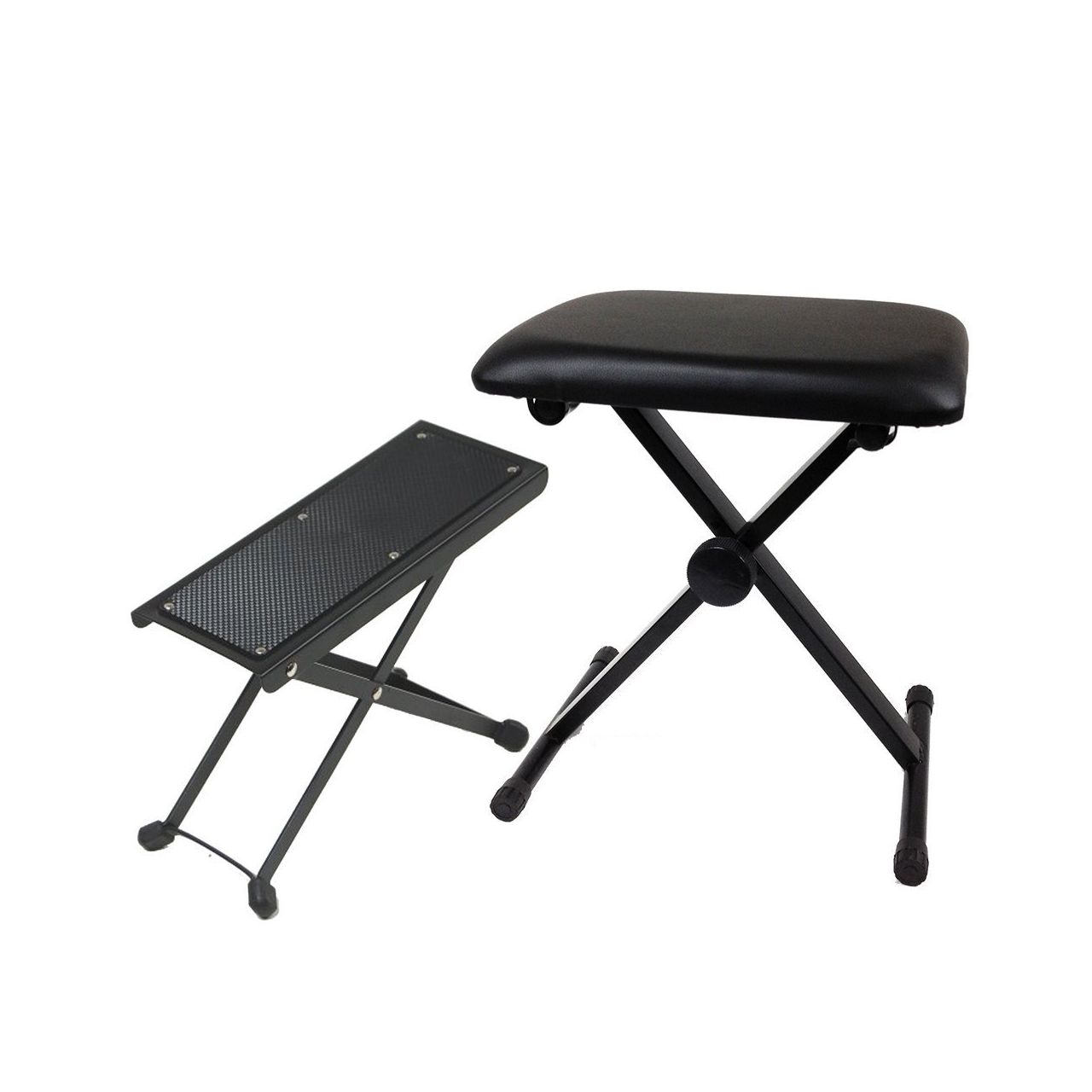BUNDLE Gitarren Hocker und Gitarren Fussbank