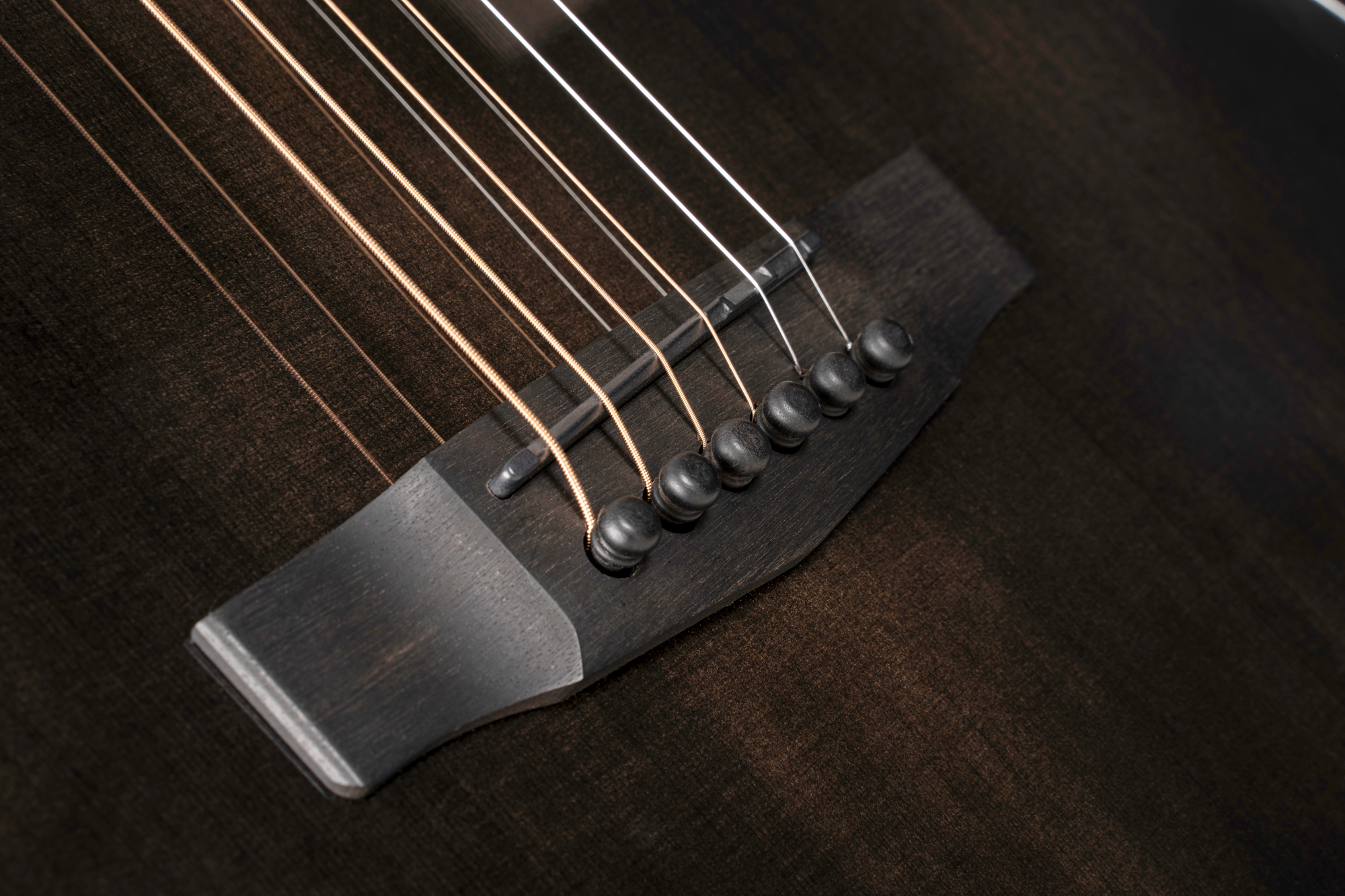 Modern Black Westerngitarre Trans Black Gloss