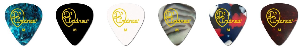 Classic Celluloid Picks - 351 Shape (RVC351 .71), 72 pcs Refill Bag, 0.71 mm  