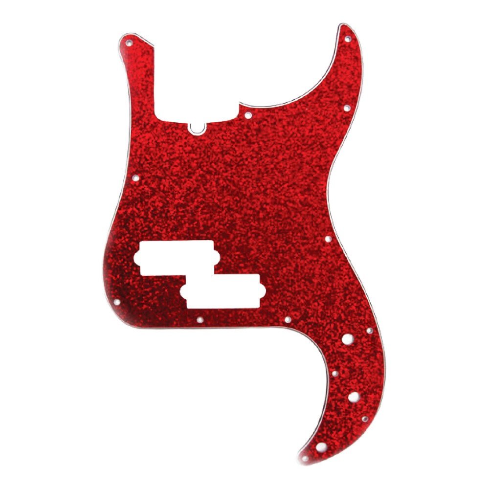 P-Bass Pickguard (DPP PB RDS), Red Sparkle