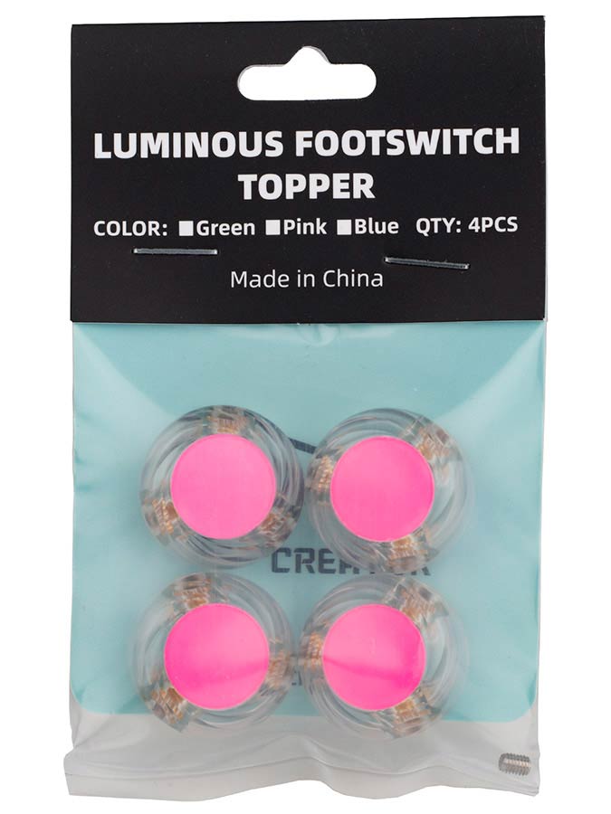 LFT-P Luminous Foot Switch Topper Pink