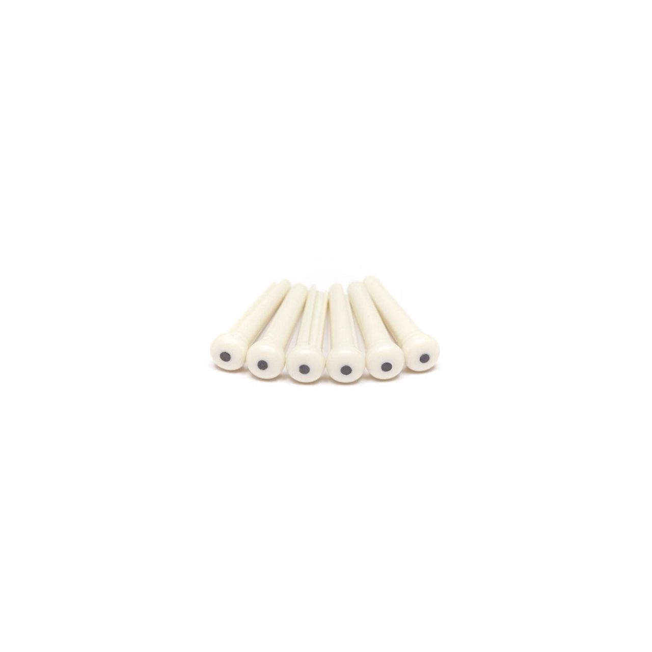 TUSQ Bridge Pins Martin 2 mm White-Black Dot, 60 pcs