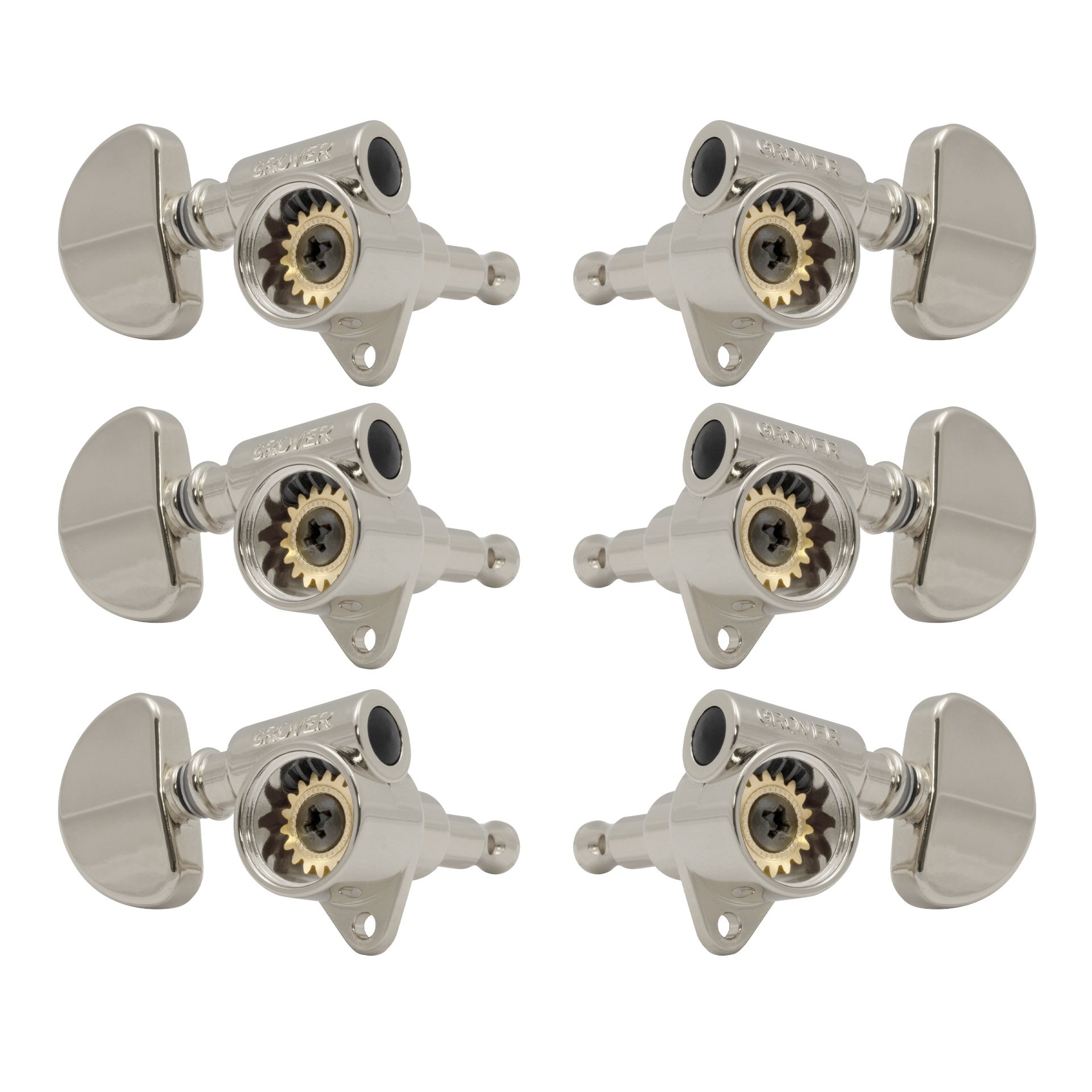 102SVN Skeleton View Rotomatics - Guitar Machine Heads, 3 + 3 - Nickel